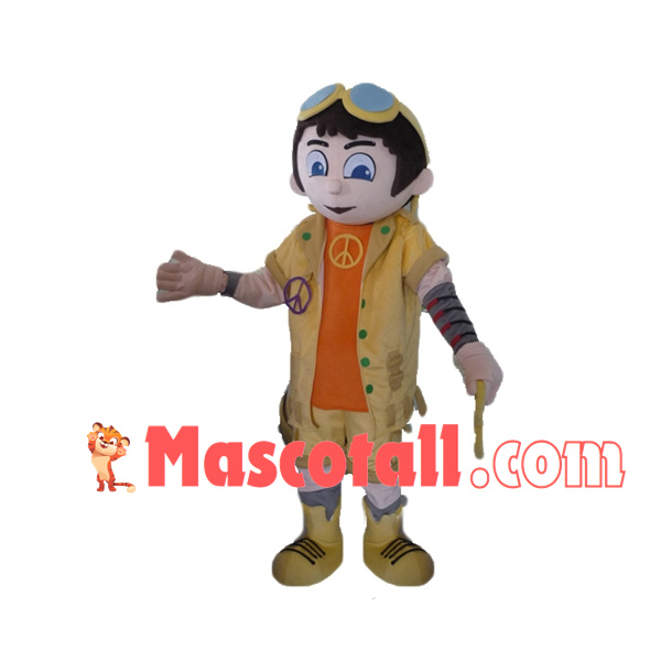 Little Boy On Outdoor Adventure Mascot Costume