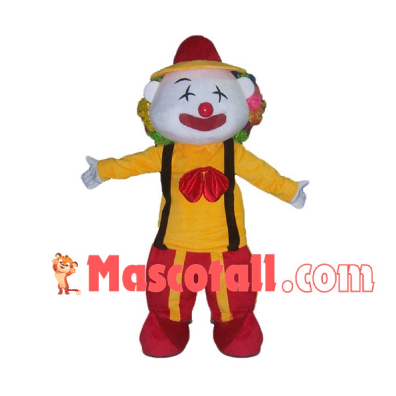 Entertaining Funny Clown Cartoon Mascot Costume