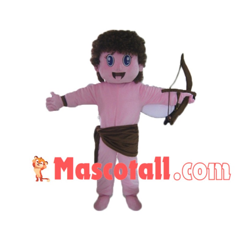 Angle Cupid Holding Bow and Arrow Mascot Costume
