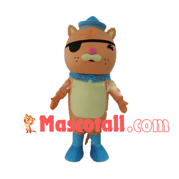 Impulsive Pirate Cat Kwazii Cartoon Mascot Costume