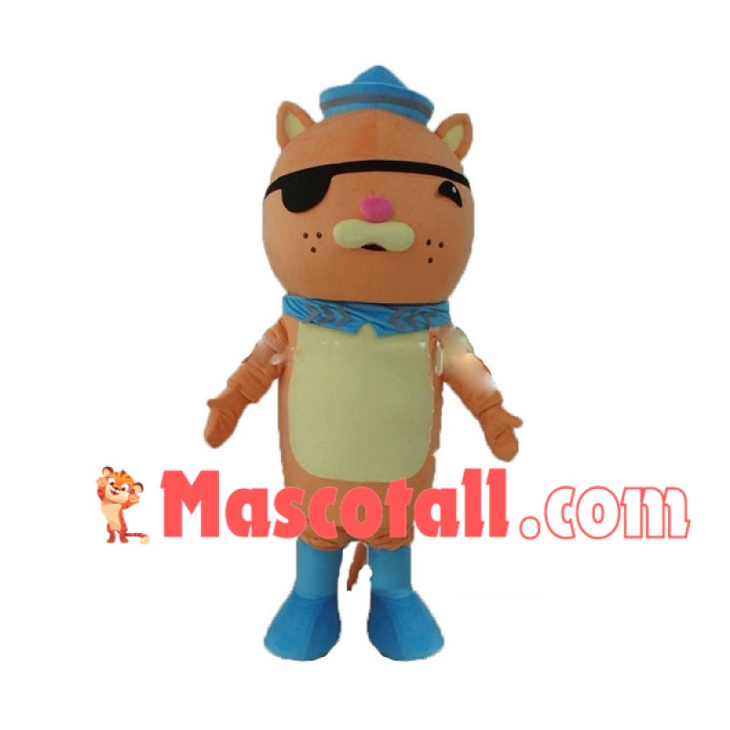 Impulsive Pirate Cat Kwazii Cartoon Mascot Costume