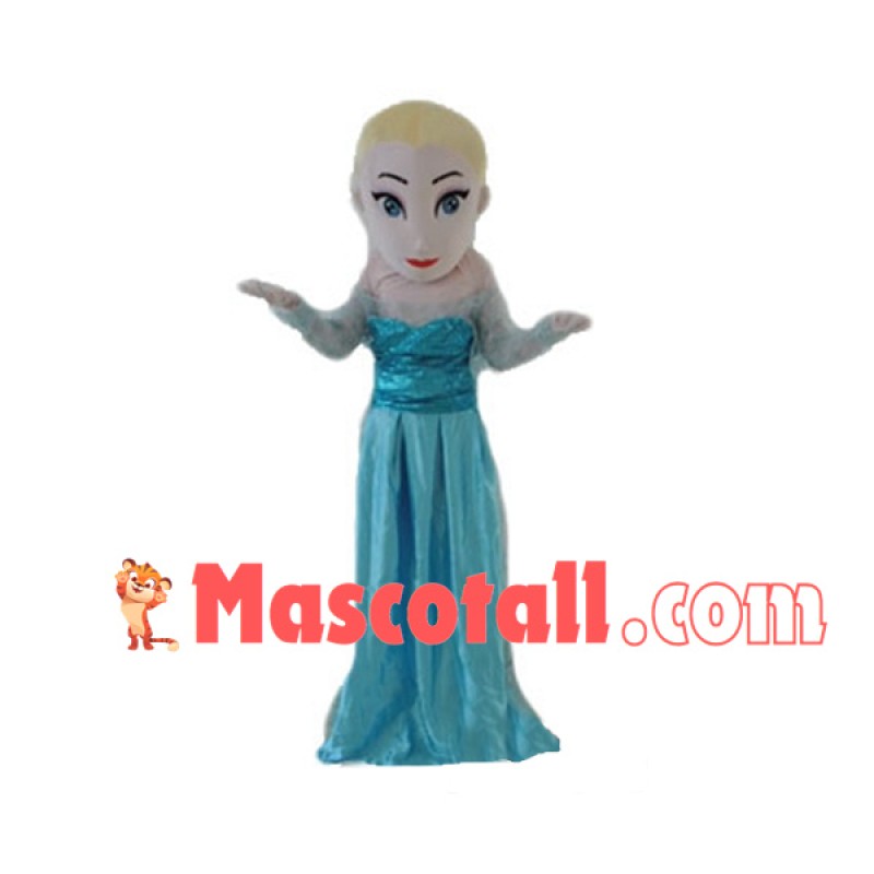 Snow Queen Princess Elsa Mascot Costume