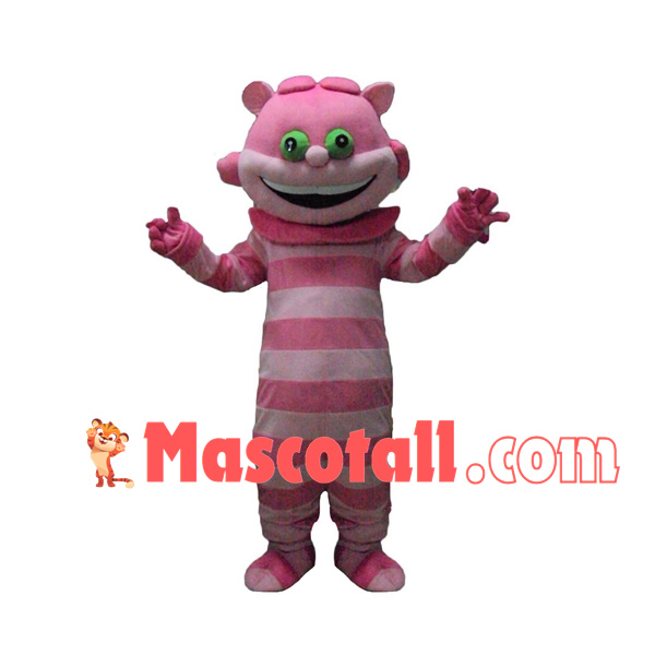 Cartoon Smiling Cheshire Cat Mascot Costume