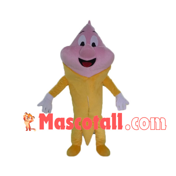 Strawberry Cone of Different Flavors Crispbread Mascot Costume