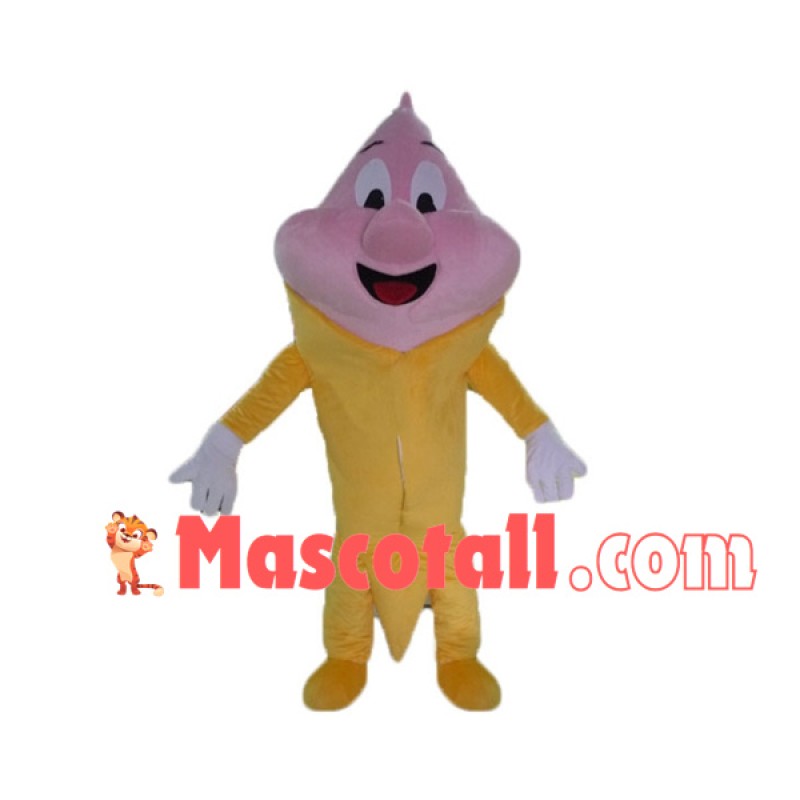 Strawberry Cone of Different Flavors Crispbread Mascot Costume