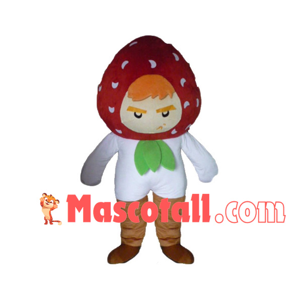 Raspberry Doll With Angry Expression Mascot Costume