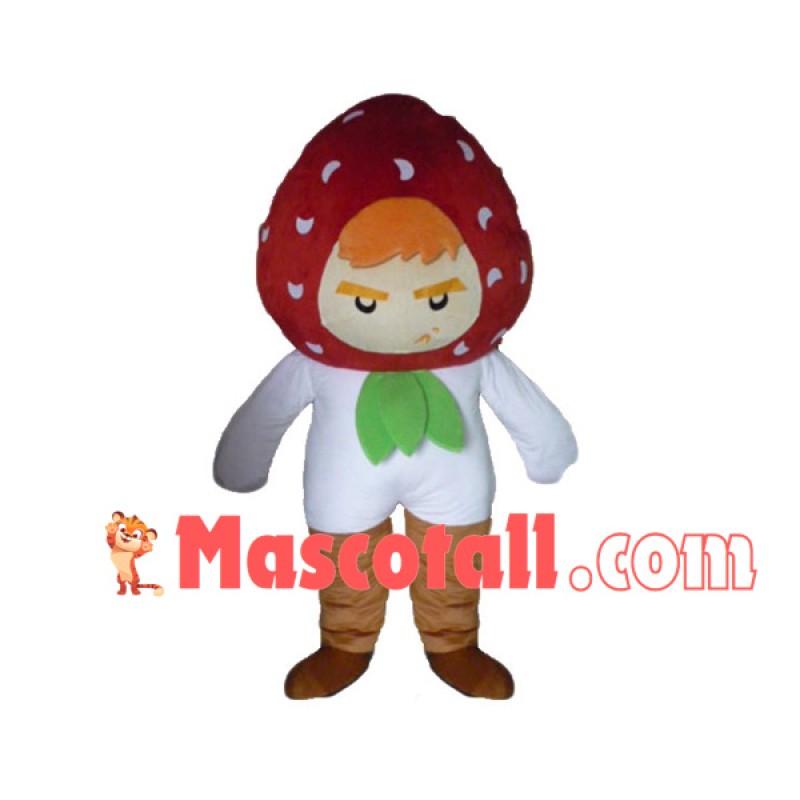 Raspberry Doll With Angry Expression Mascot Costume