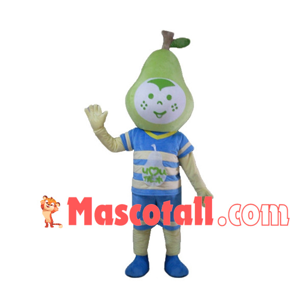 Cartoon Green Fragrant Pear Doll Mascot Costume