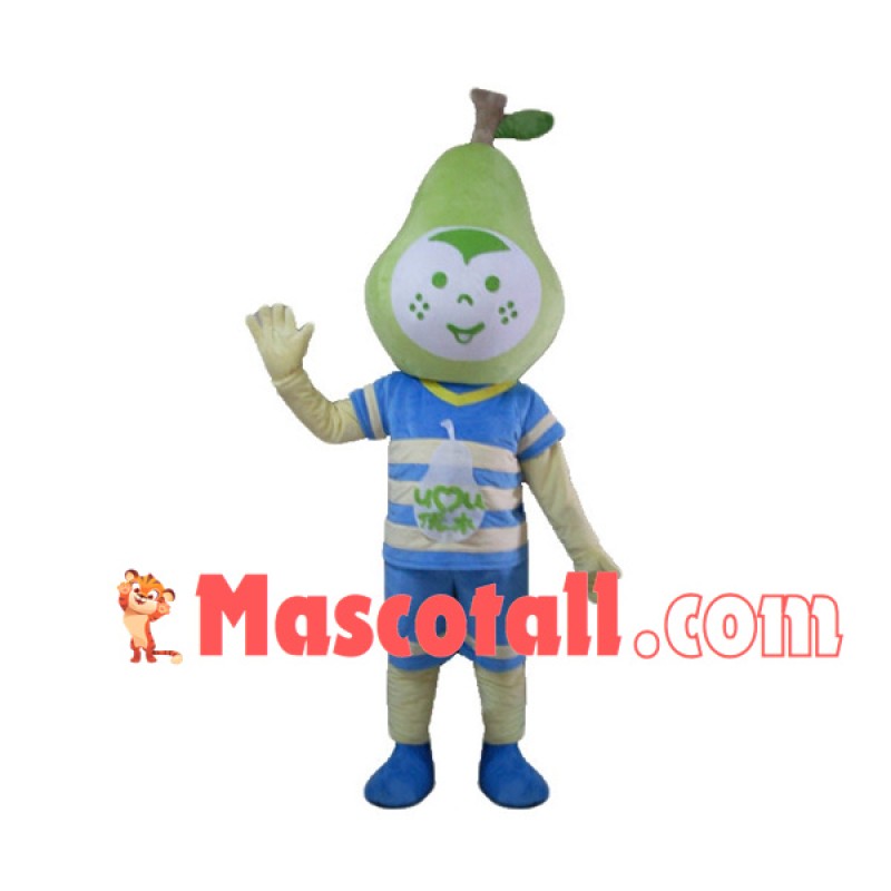 Cartoon Green Fragrant Pear Doll Mascot Costume