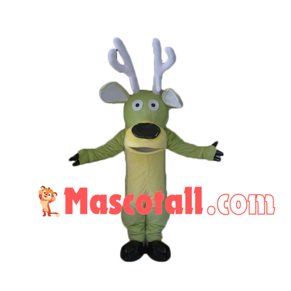 Frank Green Deer Adult Mascot Costume