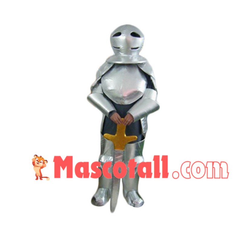 Heavily Armed Swordsman Mascot Costume