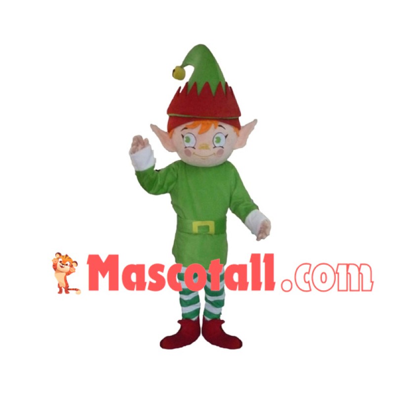 Innocent Green Eyes Nature Elf Mascot Costume