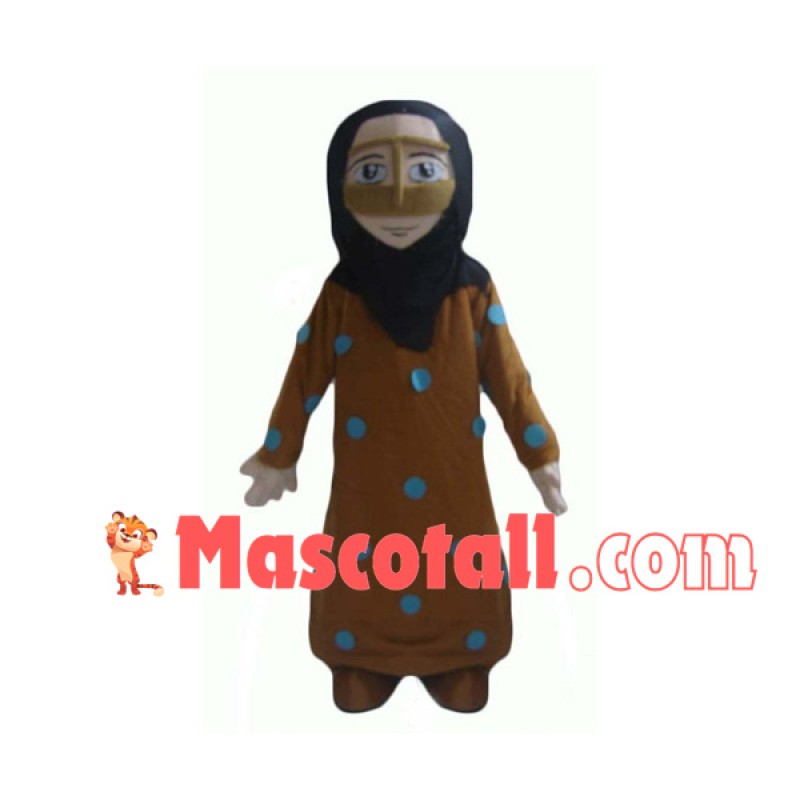 Arab Woman Wrapped All Over Mascot Costume