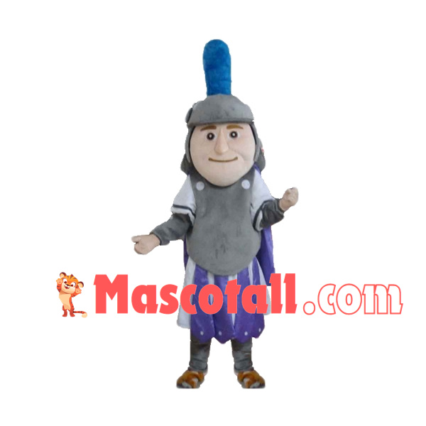 Fully Equipped Brave Soldier Mascot Costume