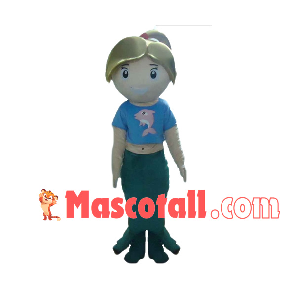 Dressed Up Aquarium Girl Mascot Costume