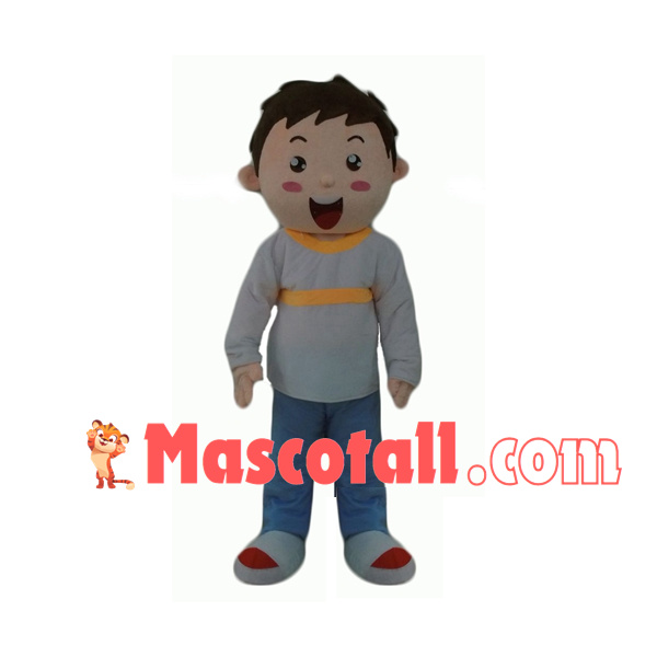 The Playful Little Boy Mascot Costume