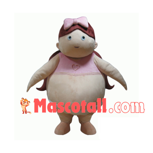 Overweight Obese Girl Mascot Costume