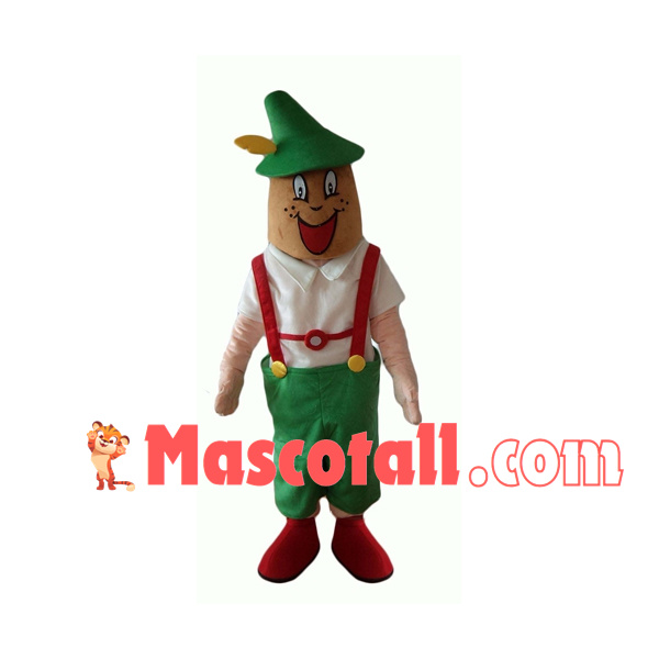 Mole In The Loose Suspenders Mascot Costume