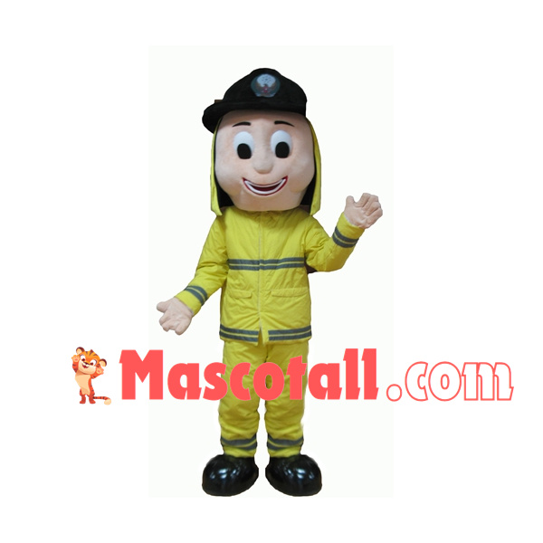 Great Firefighter On Duty Mascot Costume