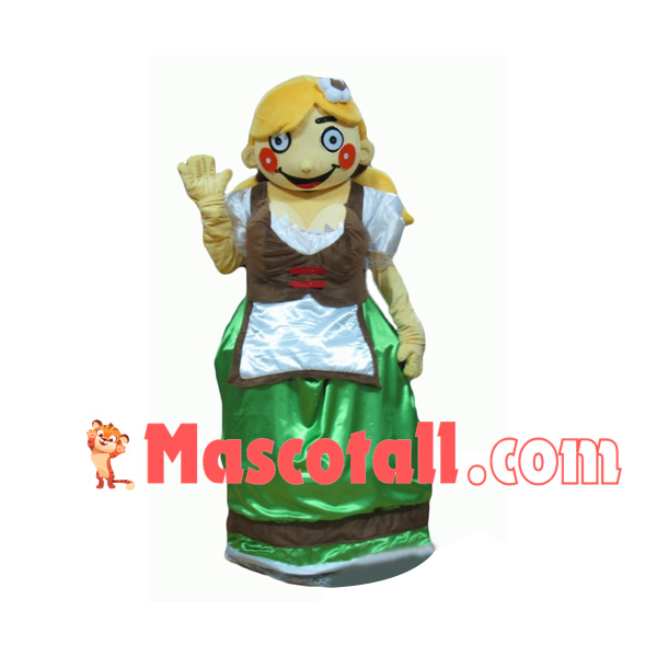 Kind Nanny With Big Breasts Mascot Costume