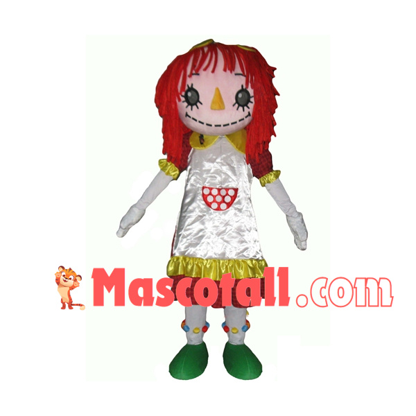 Sewn Delicate Girl Puppet Mascot Costume