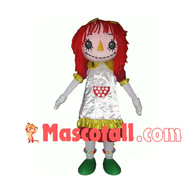 Sewn Delicate Girl Puppet Mascot Costume