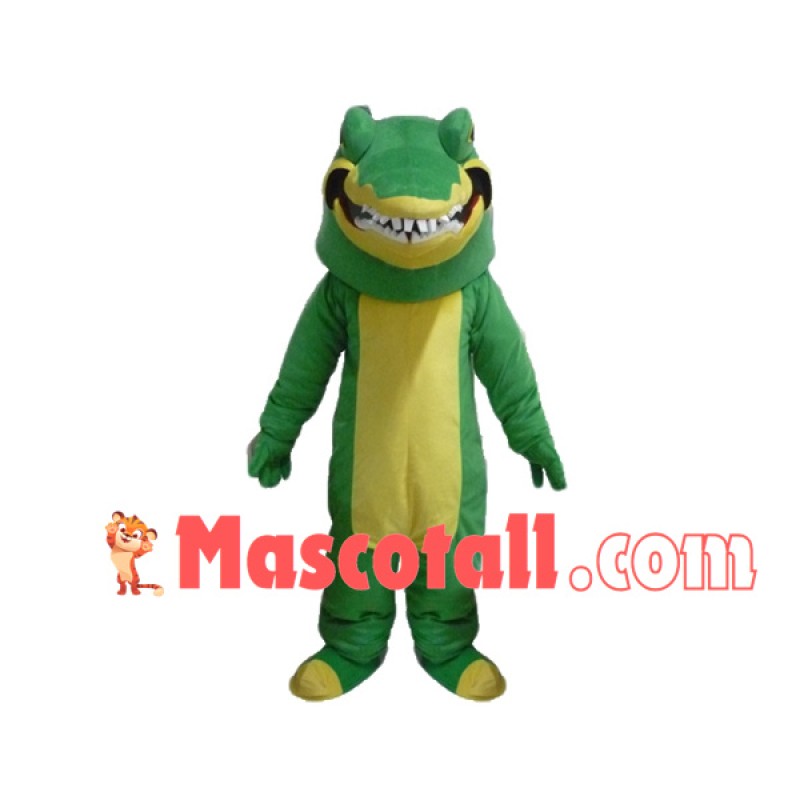 Powerful Big Mouth Crocodile Mascot Costume