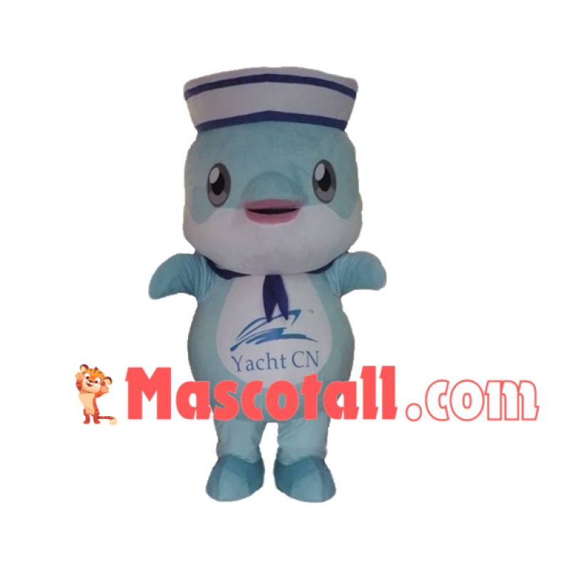 Captain Dolphin of Yacht Club Mascot Costume