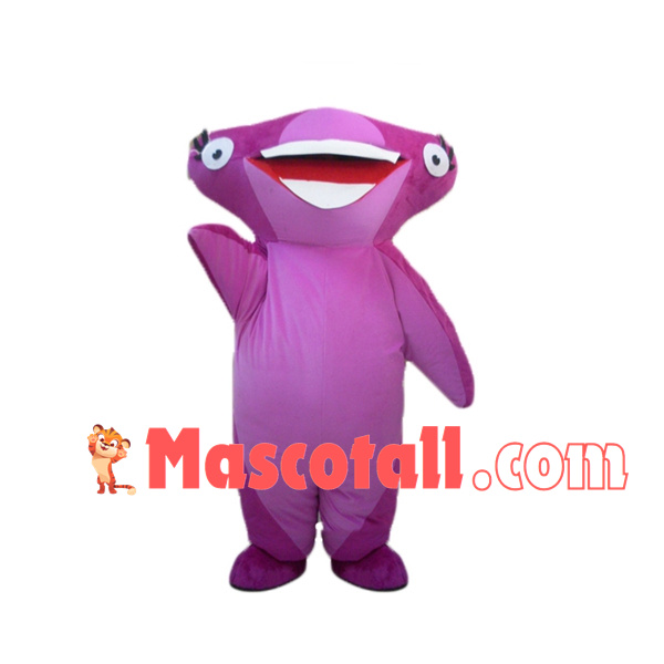 Light Color Cartoon Shark Mascot Costume