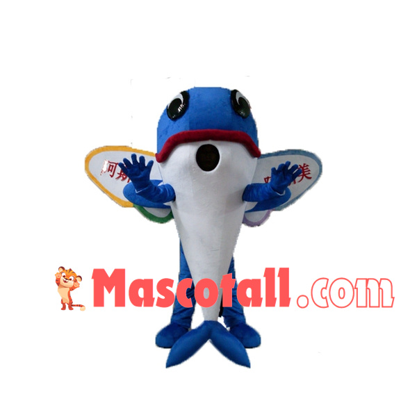 Customized Mild Whale Mascot Costume