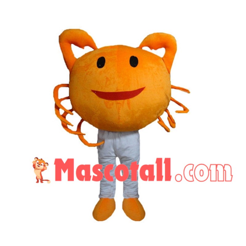 Small Crab With Crooked Tongs Mascot Costume