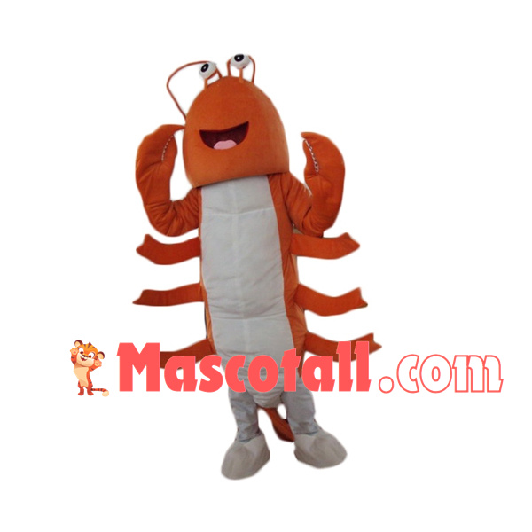 Lightweight Lively Prawn Mascot Costume