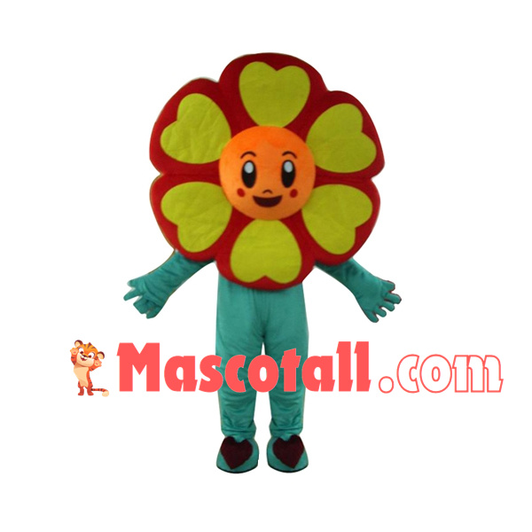 Brilliant Colored Flower Mascot Costume