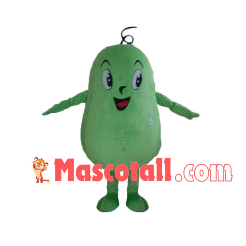 Long Striped Green Winter Melon Mascot Costume