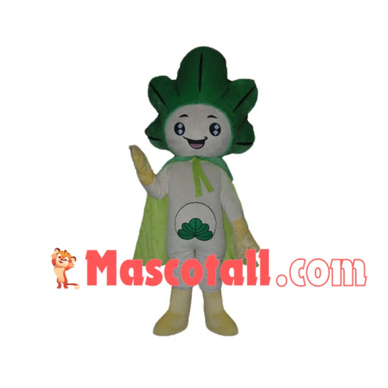 Chinese Cabbage Doll In The Cloak Mascot Costume