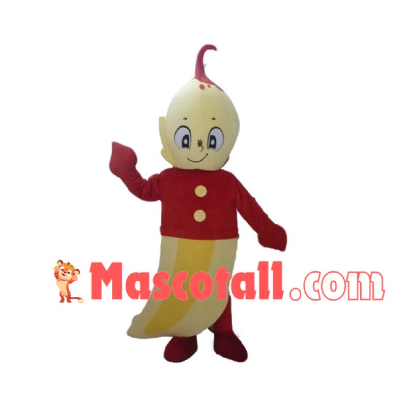 Banana Doll In The Red Shirt Mascot Costume
