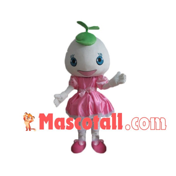 Bright Cartoon Mimosa Doll Mascot Costume