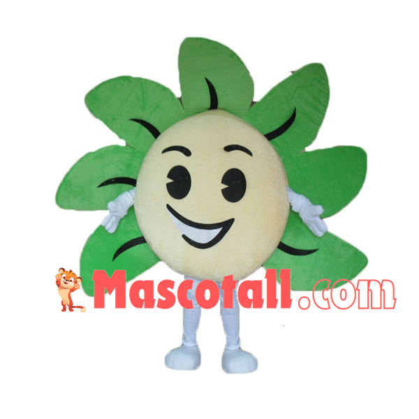 Splendid Sunflower In Full Bloom Mascot Costume
