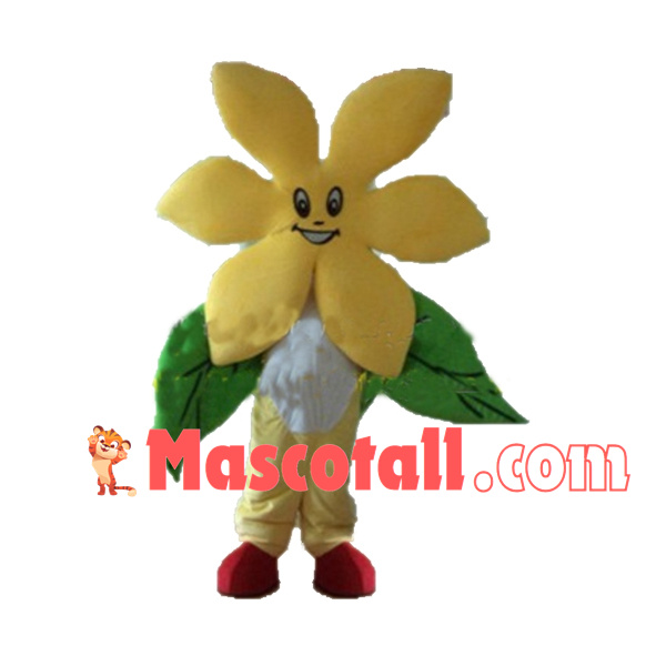 Adult Yellow Flower Mascot Costume