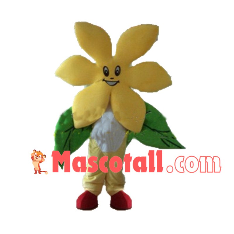 Adult Yellow Flower Mascot Costume