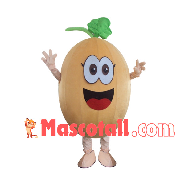 Sweet Juicy Cantaloupe Mascot Costume
