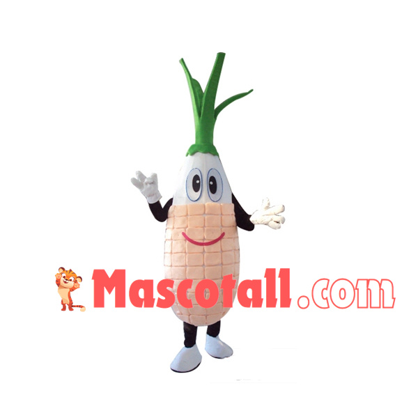 Peeled Clean Waxy Corn Mascot Costume