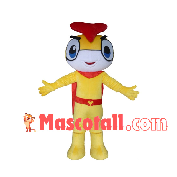 Cartoon Yellow Yoyoman Mascot Costume