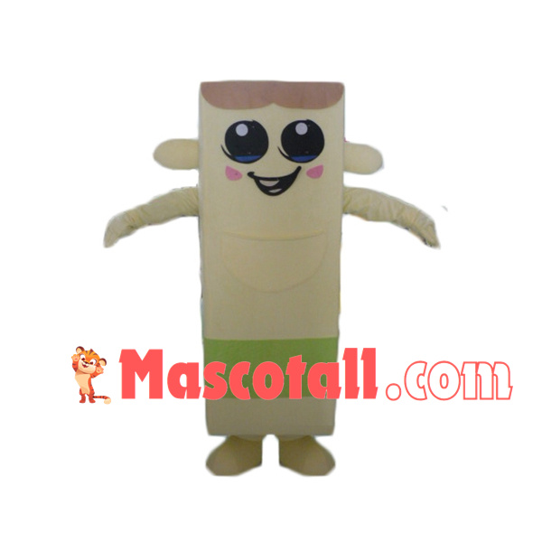 Long Shaped Wooden Plane Mascot Costume