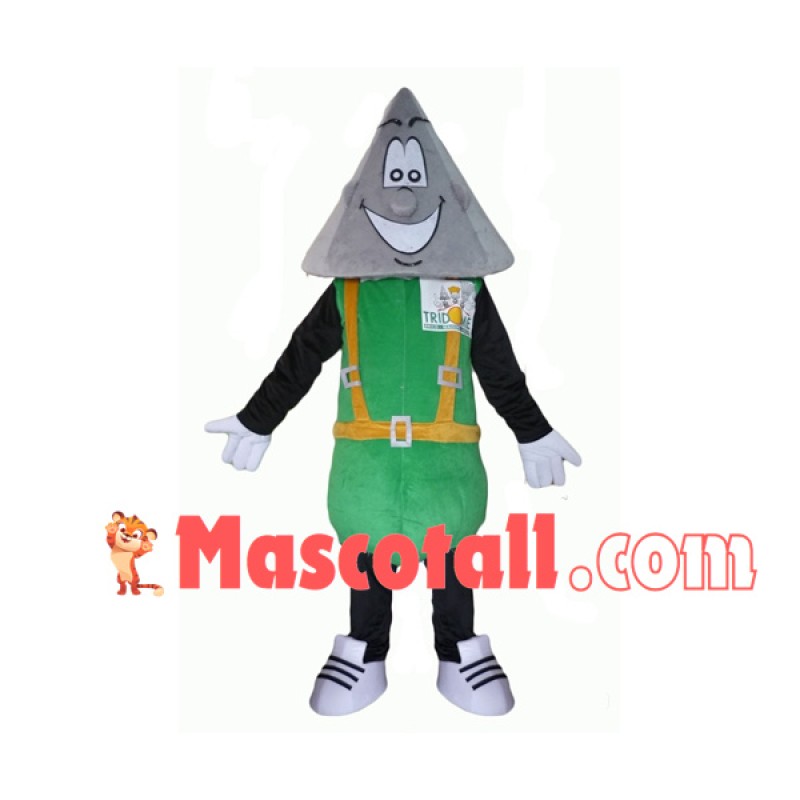 Triangle Brick of Real Estate Company Mascot Costume