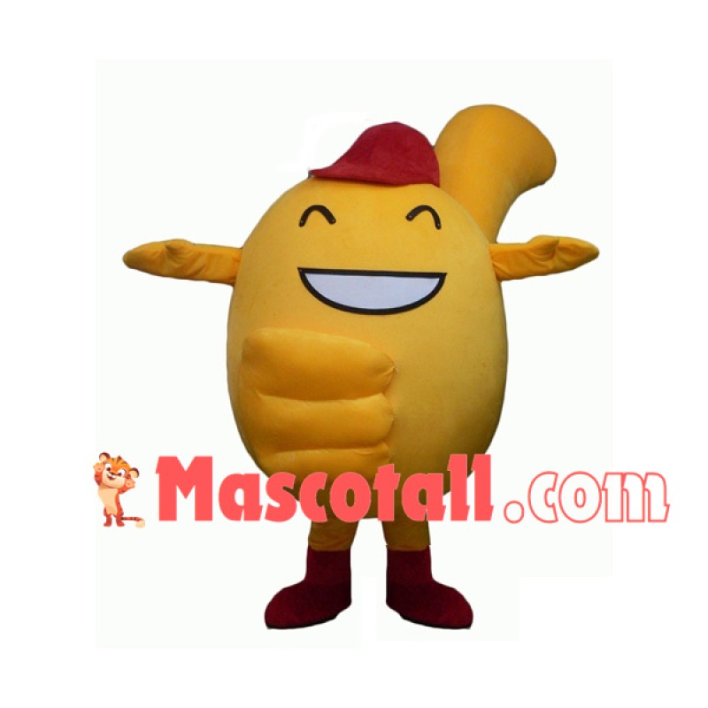 Thumb Up Finger Suit Cartoon Mascot Costume