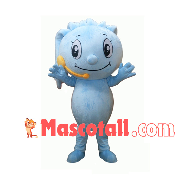 Ocean Waves With Headsets Cartoon Mascot Costume