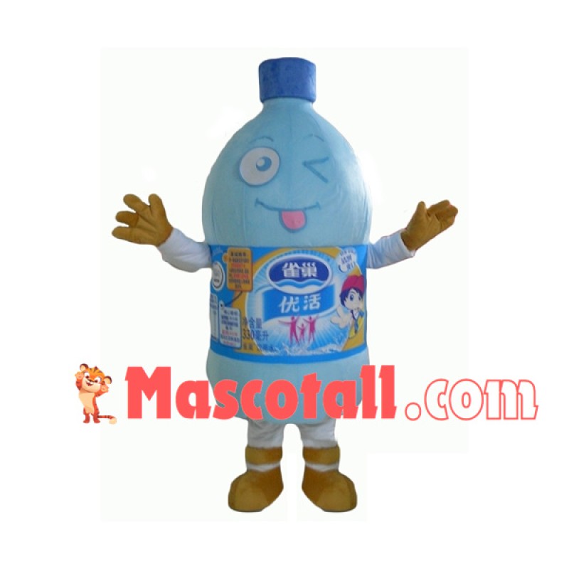 Bottle of Pure Drinking Water Mascot Costume