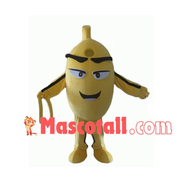 Cartoon Short Banana Mascot Costume