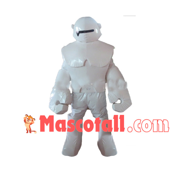 Lightweight White Tool Robot Mascot Costume